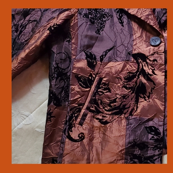 Susan Graver Style ~ Iridescent Bronze & Brown Evening Jacket - Picture 5 of 10